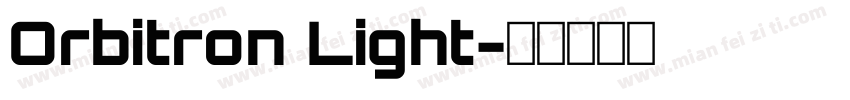 Orbitron Light字体转换